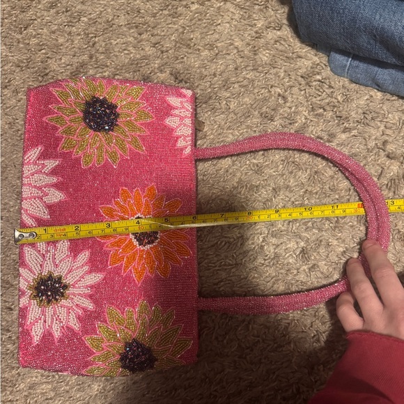 Vintage Beaded Flower Purse - Picture 12 of 14